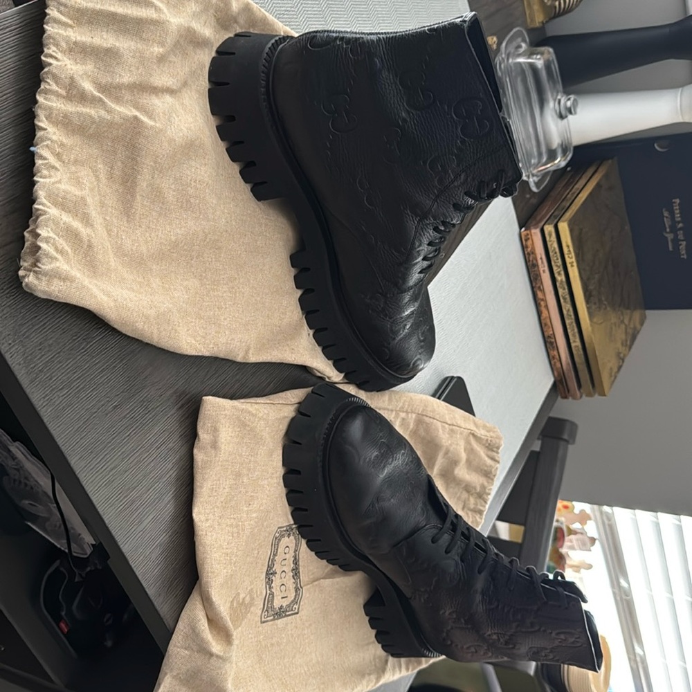 Genuine Leather Gucci Boots (Men)